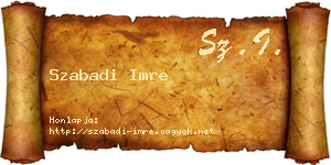 Szabadi Imre névjegykártya